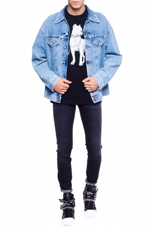 Jeansy z przetarciami oraz logo, zdjęcie 2 Jeansy z przetarciami oraz logo od Marcelo Burlon